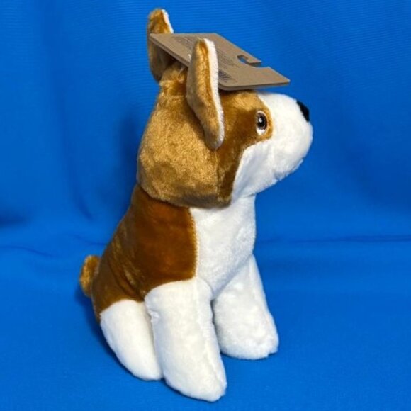 BRAND NEW ~ NWT  CORGI TYPE / HUSKY TYPE DOG PLUSH CHEW / PLAY TOY WITH SQUEAKER - Picture 10 of 16